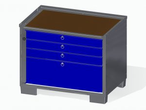 Produktfoto der LCB II - 2226660B Vollauszug LogisticCarrierBox mit 4 Schubladen